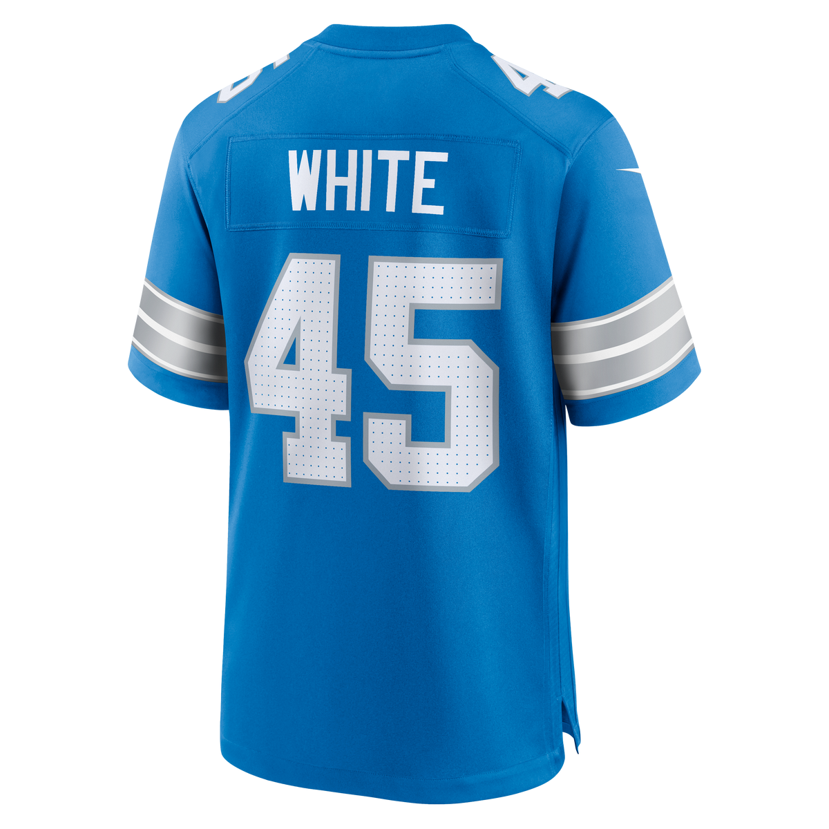 Men's Detroit Lions Devin White Nike Blue Team Game Jersey