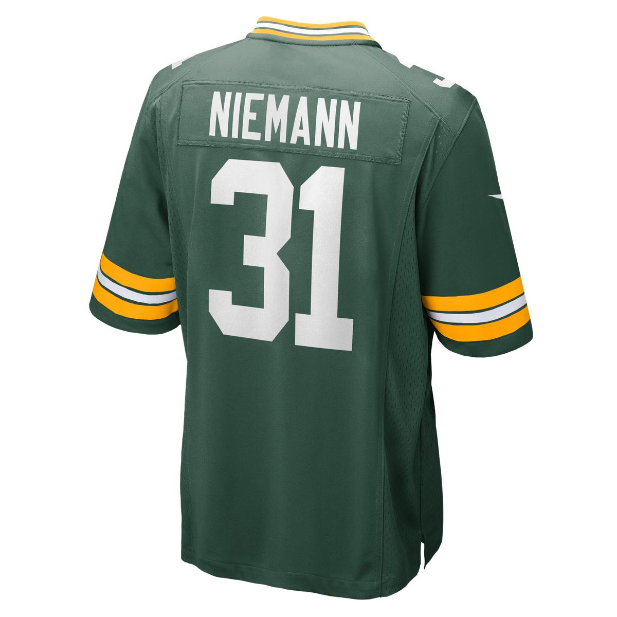 Men's Green Bay Packers Nick Niemann Nike  Green Team Game Jersey