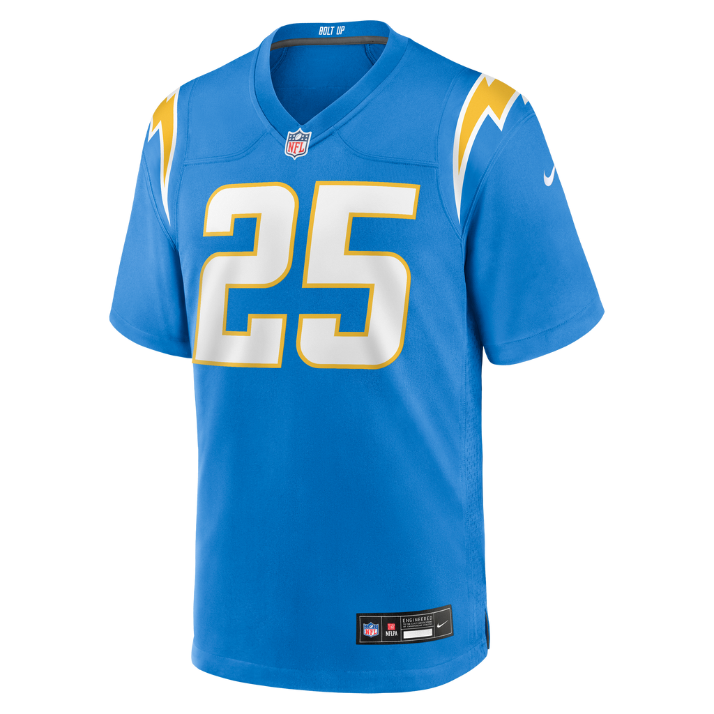 Men's Los Angeles Chargers Junior Colson Nike  Powder Blue Team Game Jersey
