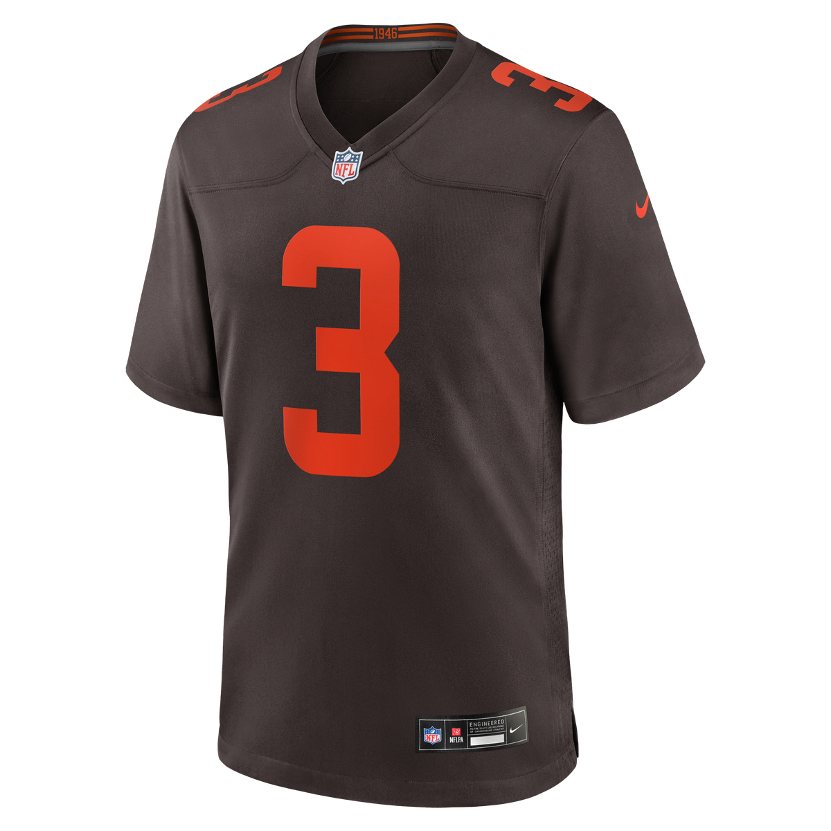 Men's Cleveland Browns Jerry Jeudy Nike Brown Alpha Dawg Game Jersey