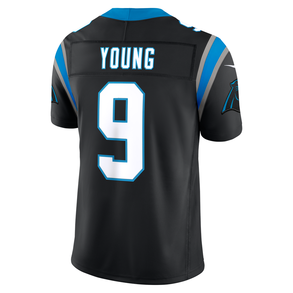Men's Carolina Panthers Bryce Young Nike Blue Alternate Vapor F.U.S.E. Stitched Limited Jersey