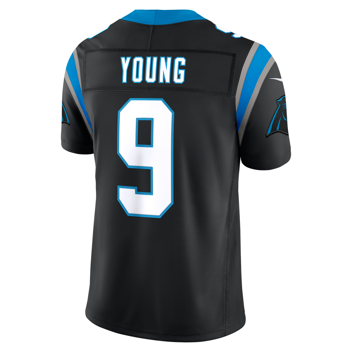 Men's Carolina Panthers Bryce Young Nike Blue Alternate Vapor F.U.S.E. Stitched Limited Jersey