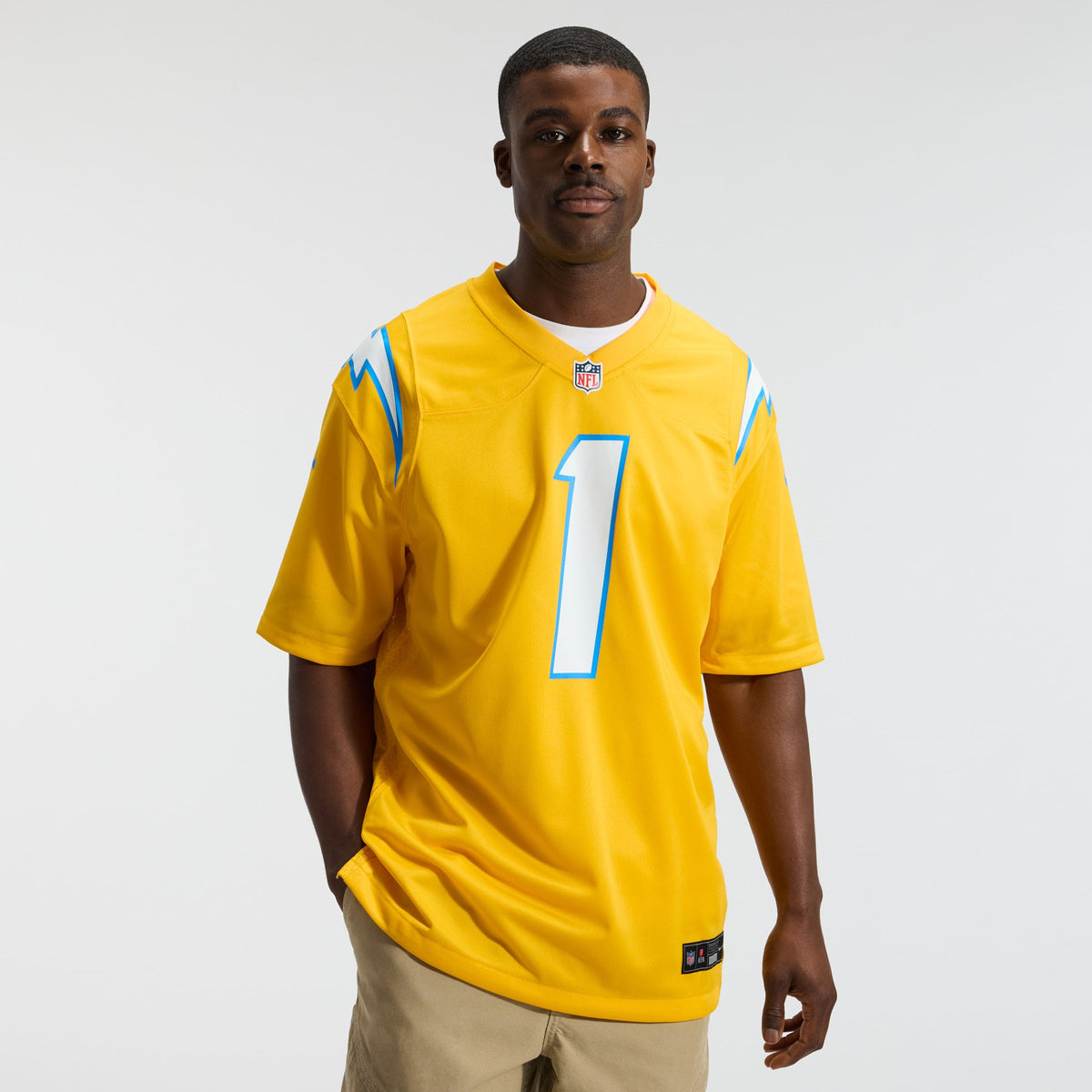 Men's Los Angeles Chargers Quentin Johnston Nike Navy Alternate Super Chargers Game Player Jersey