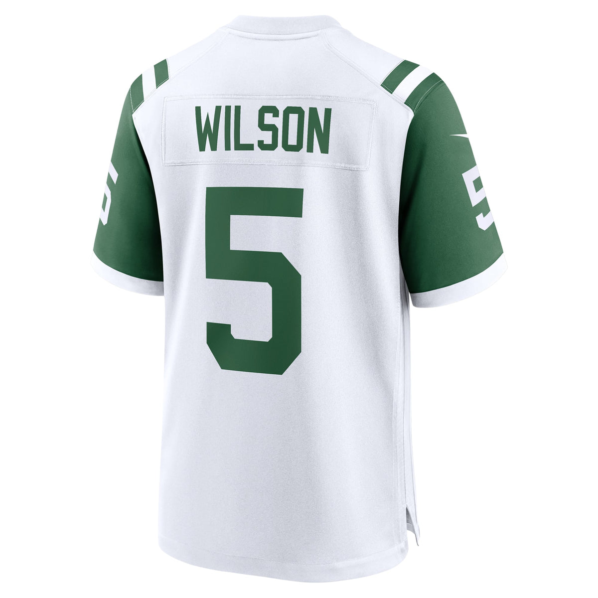 Men's New York Jets Garrett Wilson Nike White Classic Alternate Game Jersey