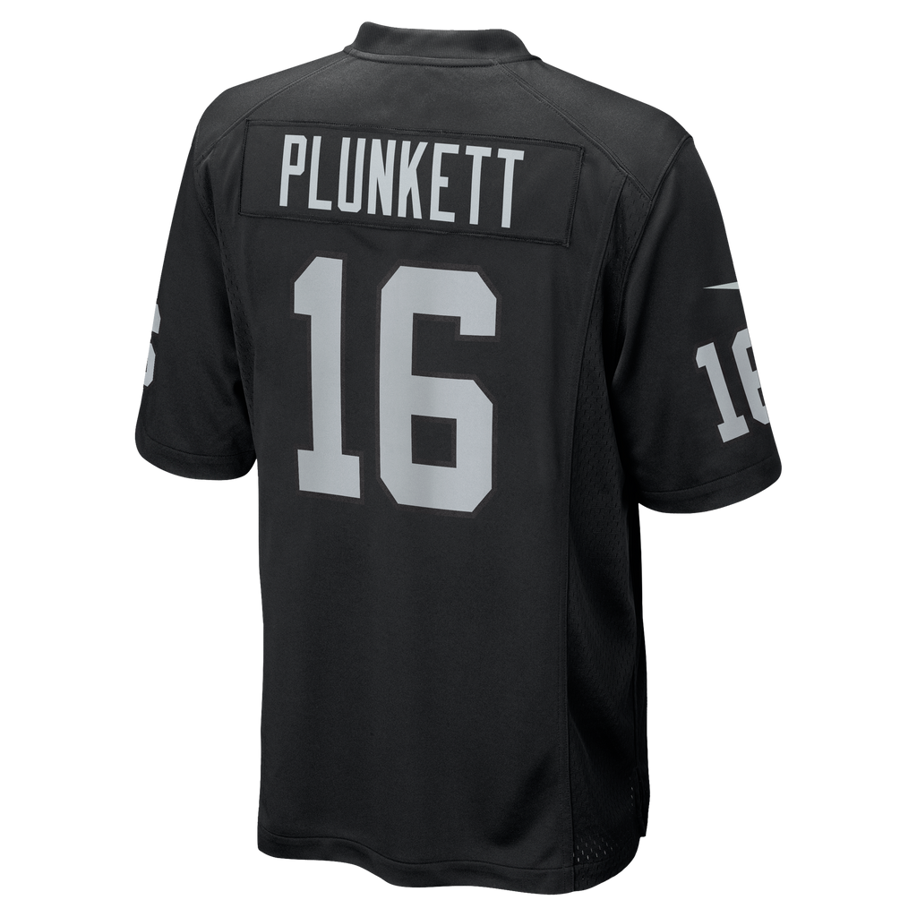 Men's Las Vegas Raiders Jim Plunkett Nike Black Game Retired Player Jersey