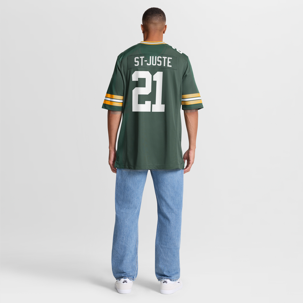 Men's Green Bay Packers Benjamin St-Juste Nike  Green Team Game Jersey