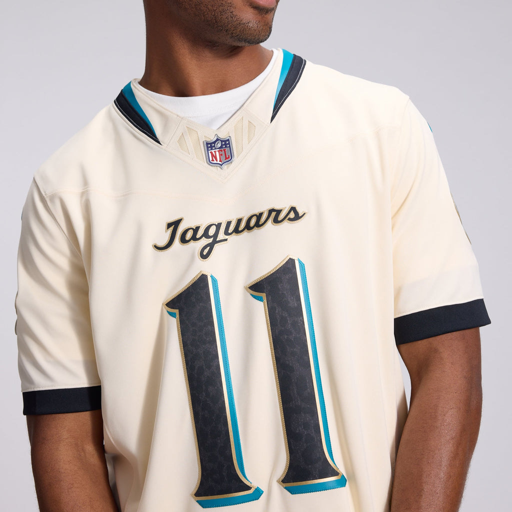 Men's Jacksonville Jaguars Parker Washington Nike Natural 2026 Rivalries Collection Stitched Limited Jersey