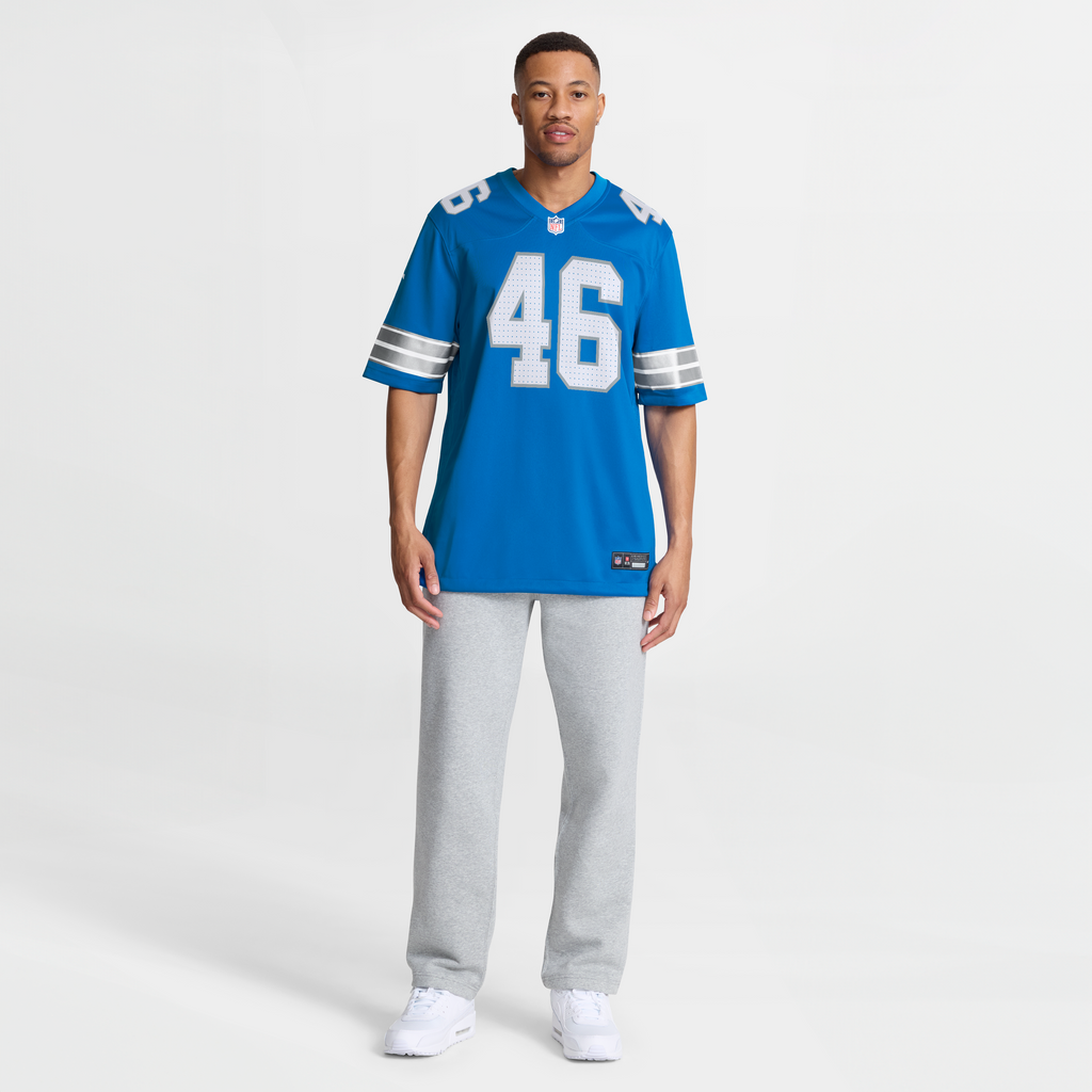 Men's Detroit Lions Jack Campbell Nike  White White Game Jersey