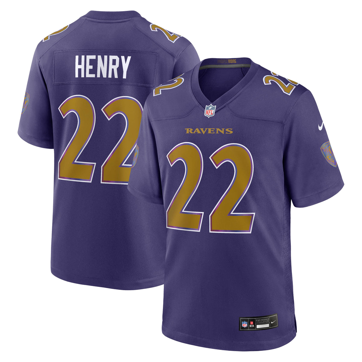 Men's Baltimore Ravens Derrick Henry Nike Black Alternate Game Jersey