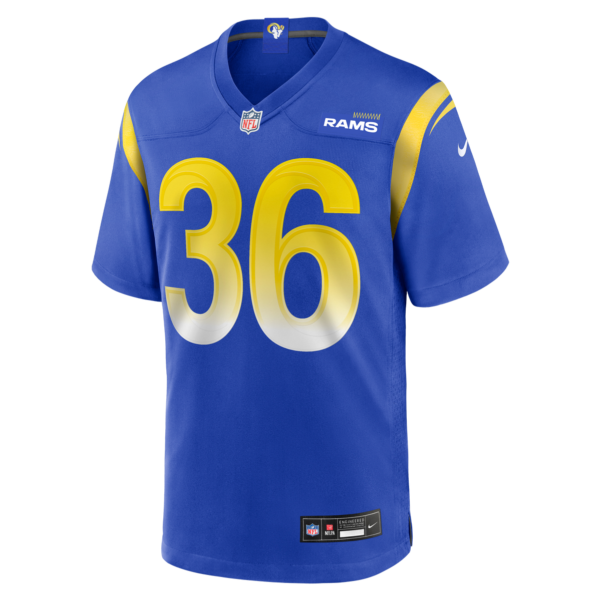 Men's Los Angeles Rams Charles Woods Nike  Royal Game Jersey
