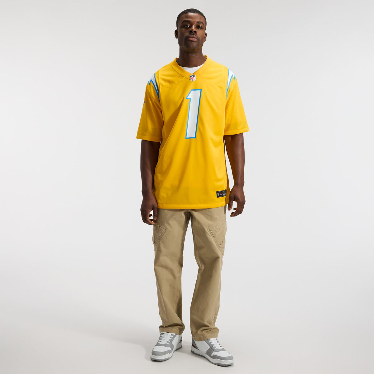 Men's Los Angeles Chargers Quentin Johnston Nike Navy Alternate Super Chargers Game Player Jersey