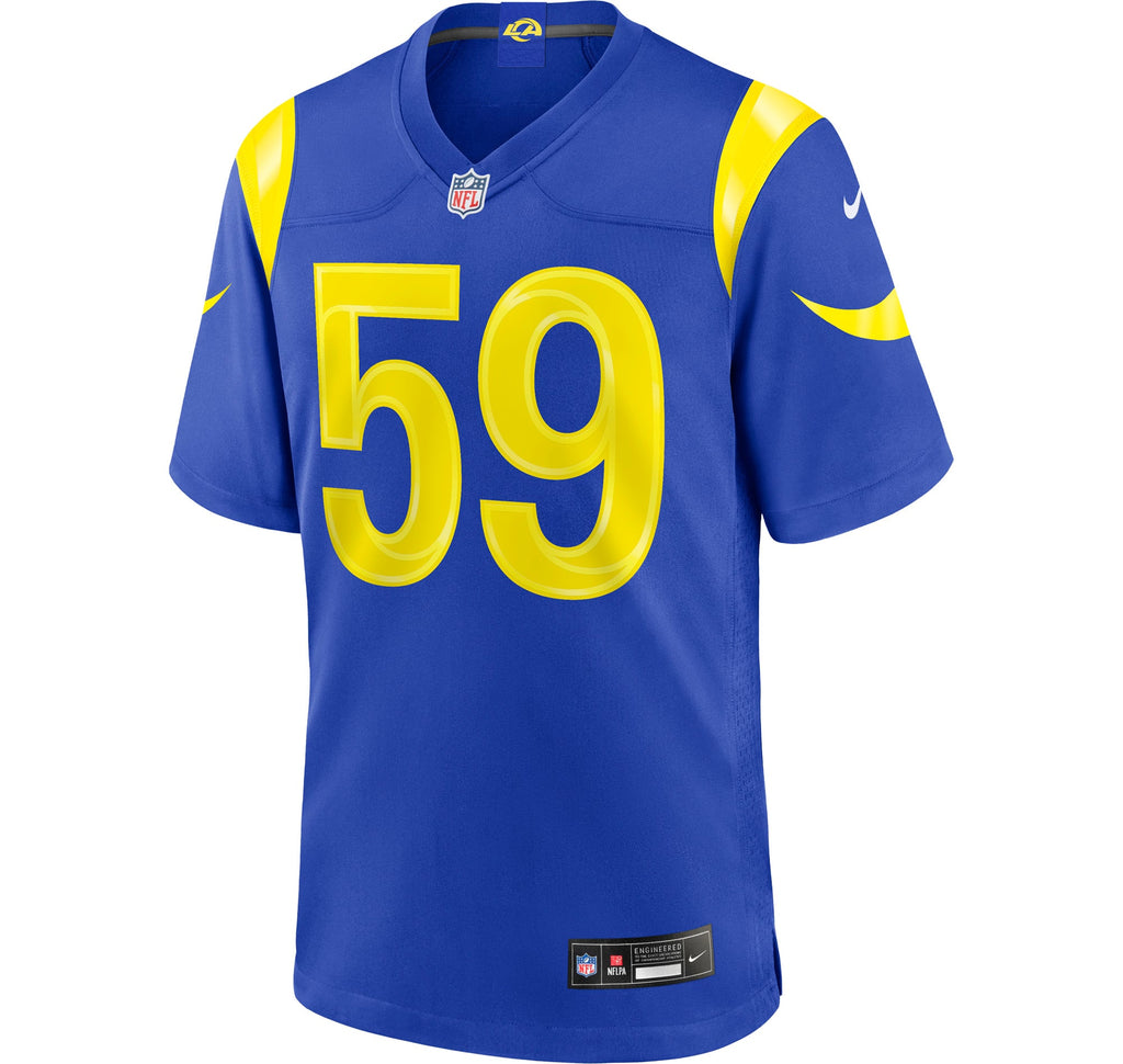 Men's Los Angeles Rams Darryl Peterson Nike Royal Game Jersey