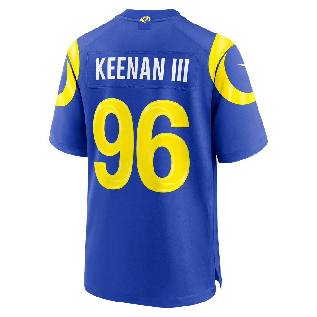 Men's Los Angeles Rams Tim Keenan III Nike Royal Team Game Jersey