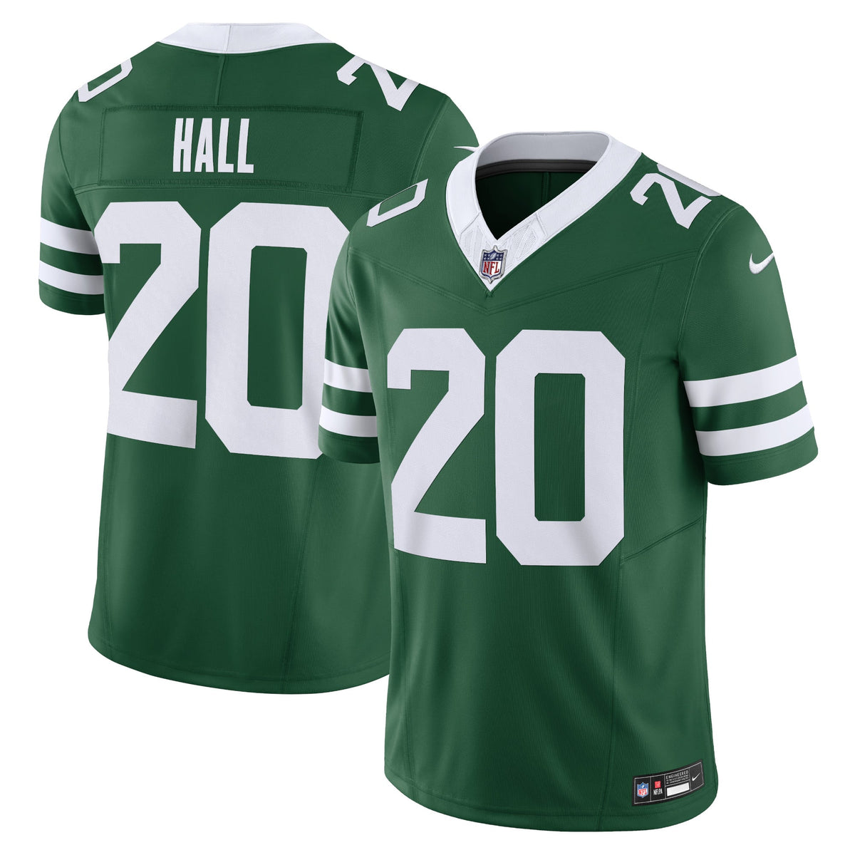 Men's New York Jets Breece Hall Nike Legacy White Vapor F.U.S.E. Limited Jersey