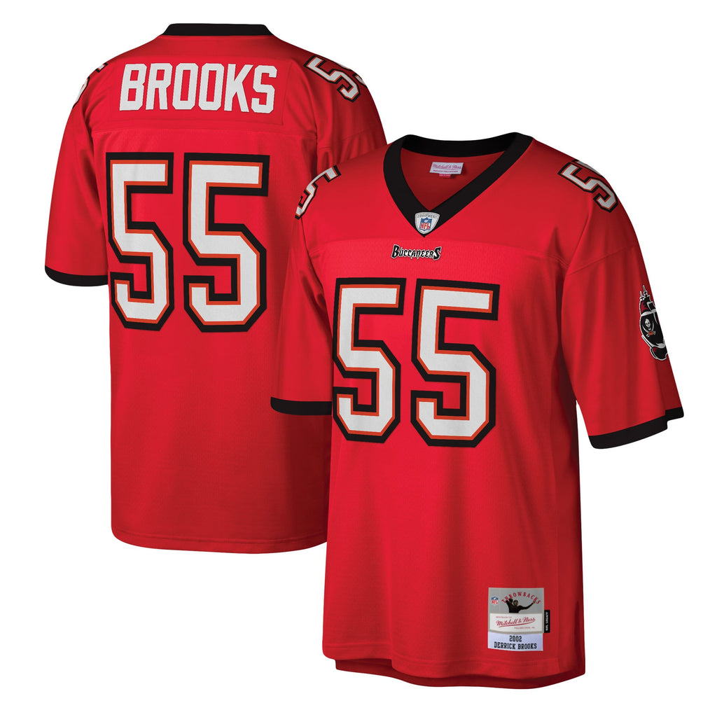 Men's Tampa Bay Buccaneers Derrick Brooks Mitchell & Ness Red Legacy Replica Jersey