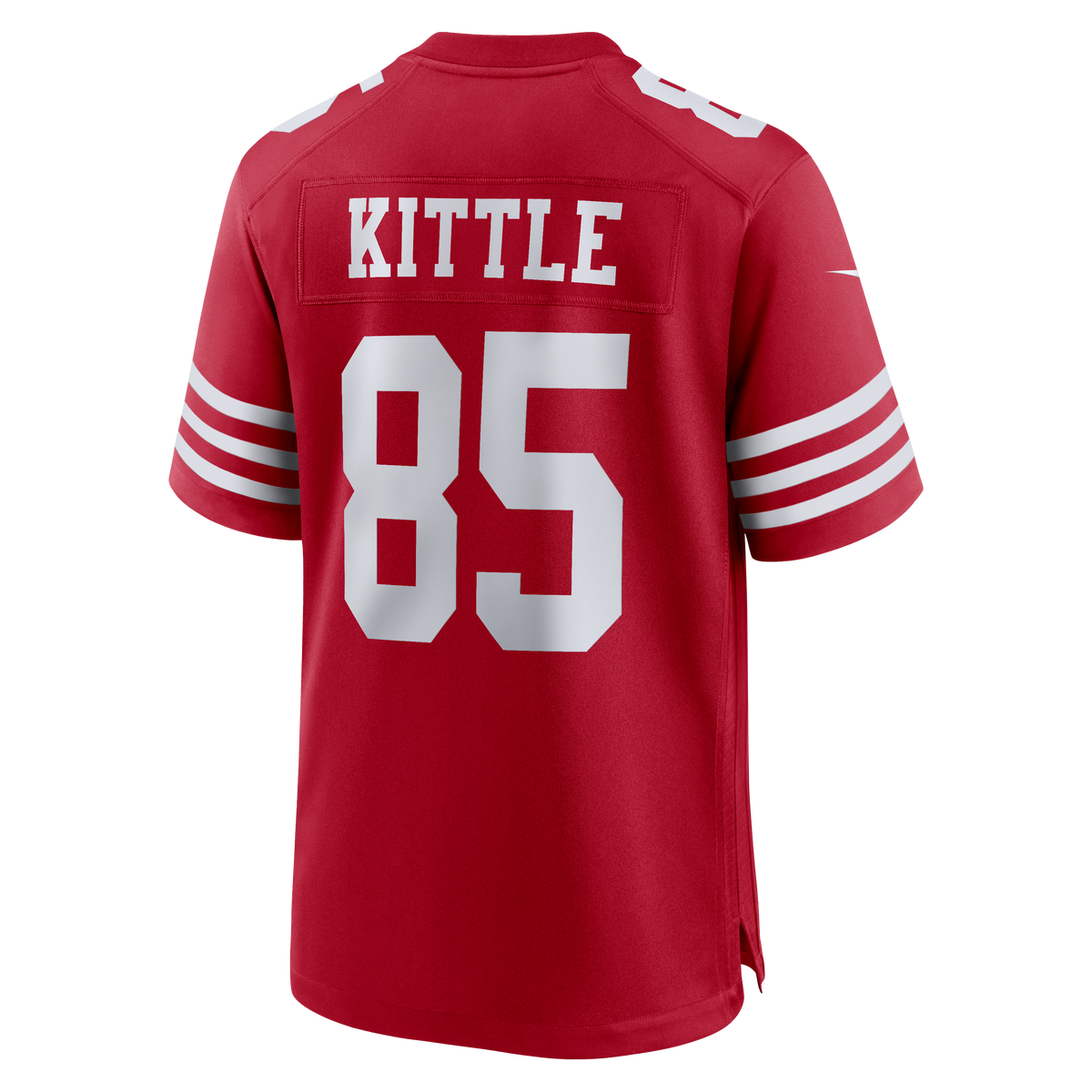 Men's San Francisco 49ers George Kittle Nike White 80th Anniversary Game Jersey