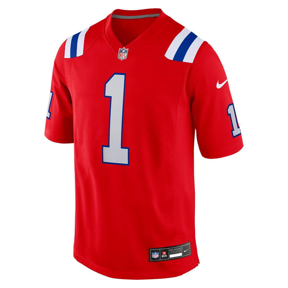 Men's New England Patriots A.J. Brown Nike Navy Team Game Jersey