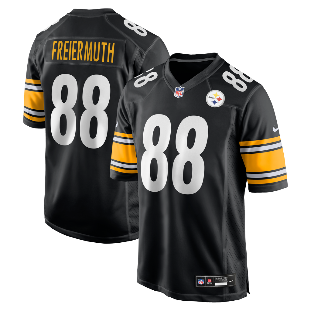 Men's Pittsburgh Steelers Pat Freiermuth Nike Black Game Jersey