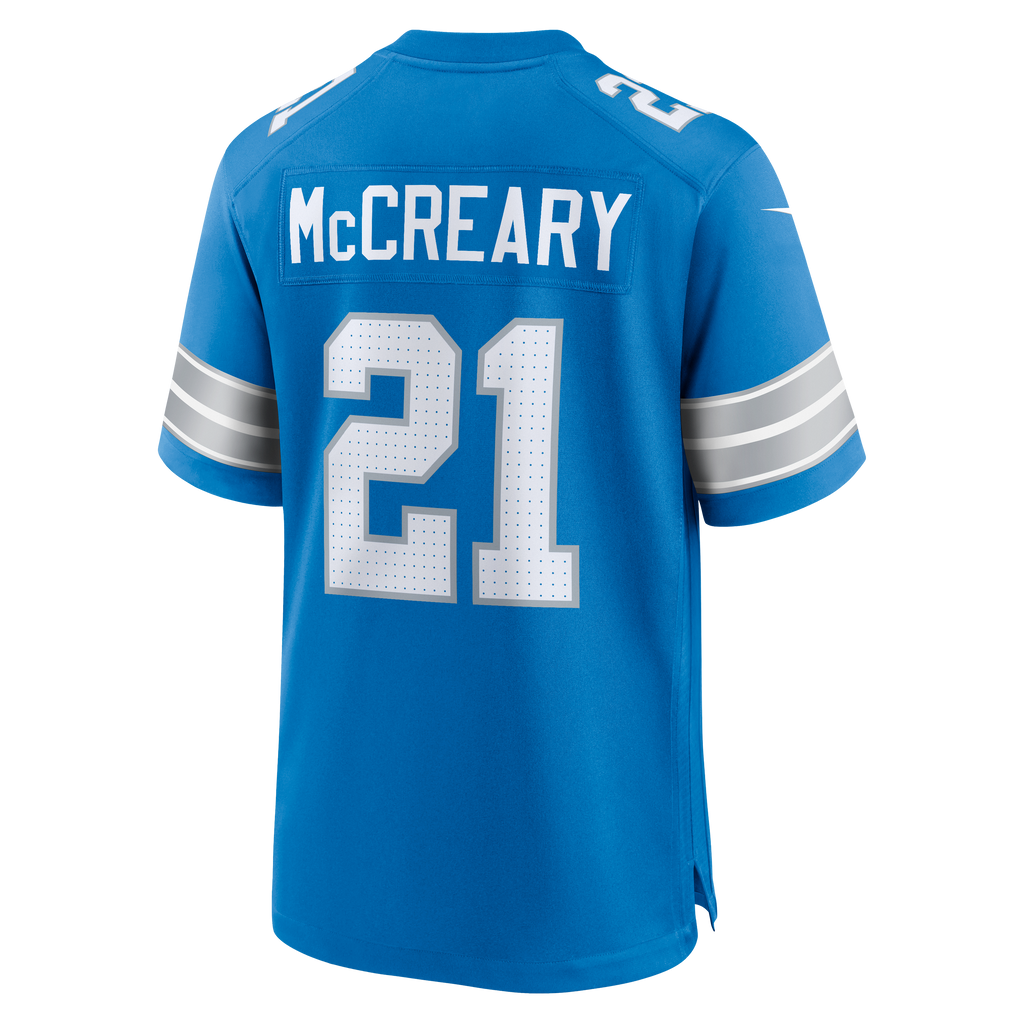 Men's Detroit Lions Roger McCreary Nike  Blue Team Game Jersey