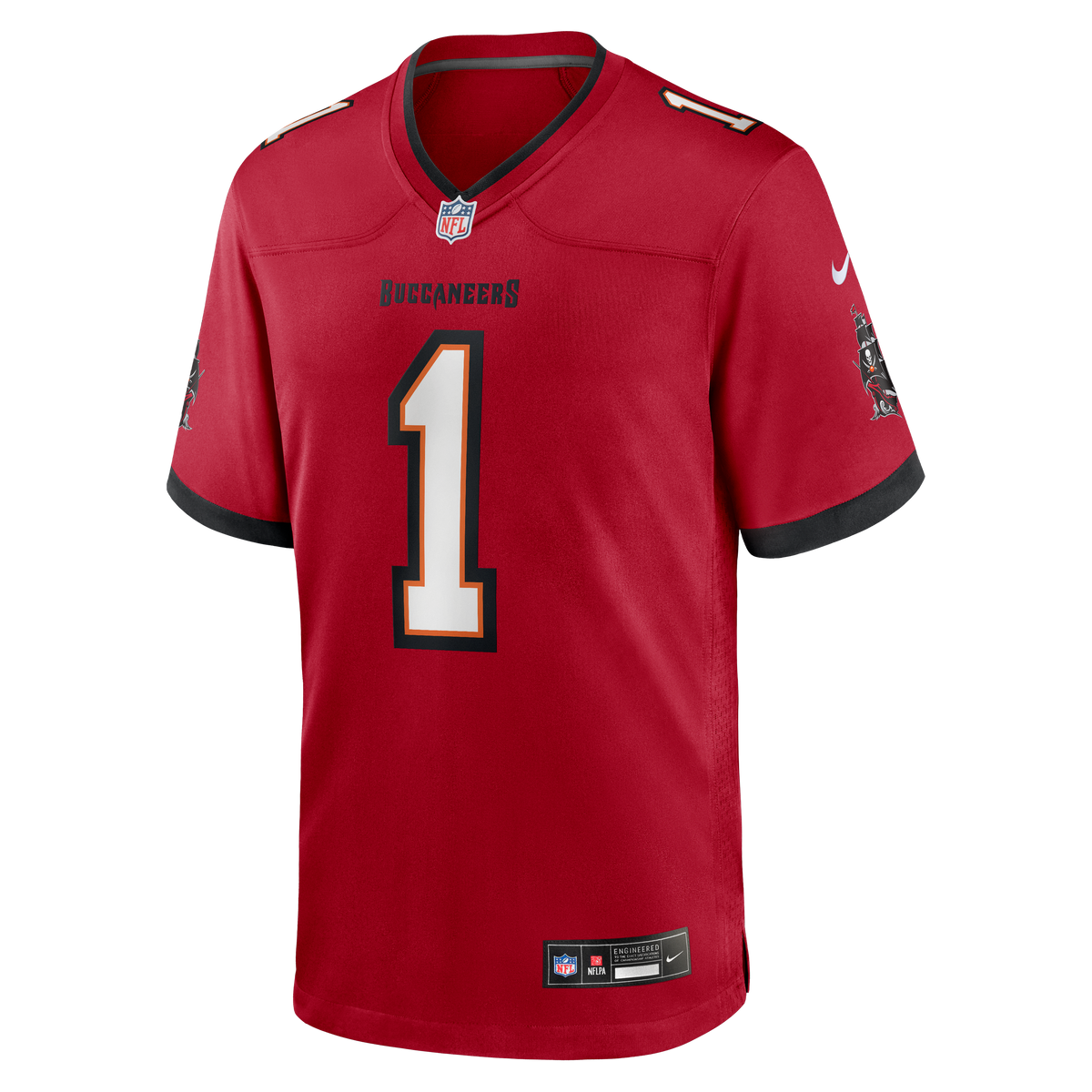 Men's Tampa Bay Buccaneers Number 1 Groom Nike Red Game Jersey
