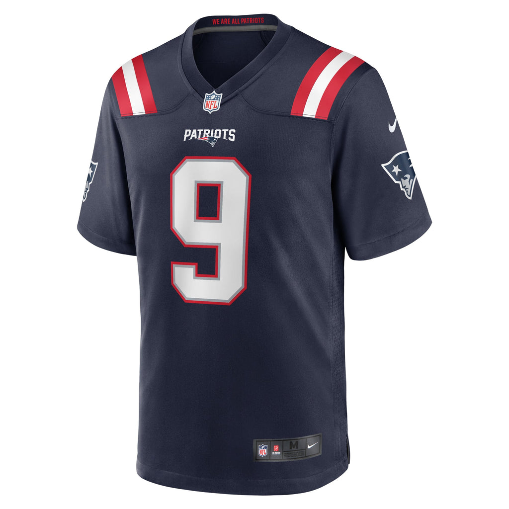 Men's New England Patriots Kayshon Boutte Nike  Navy  Game Jersey