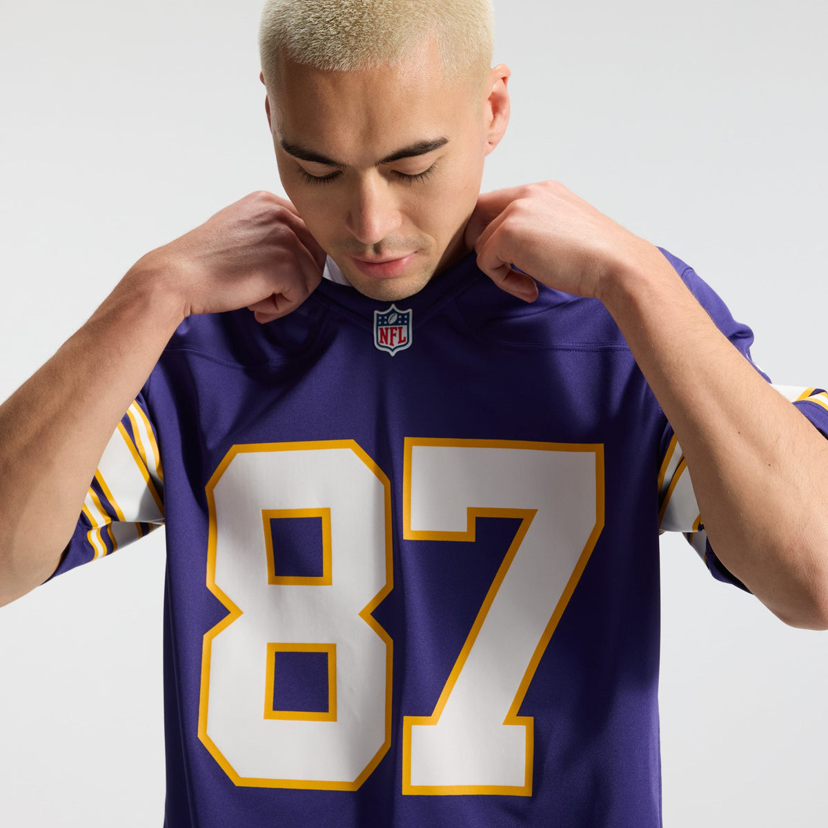 Men's Minnesota Vikings T.J. Hockenson Nike Purple Classic Player Game Jersey