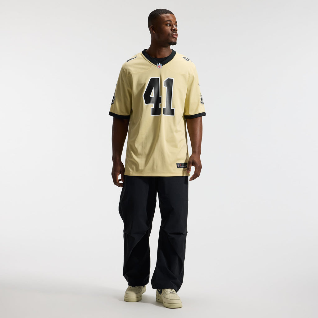 Men's New Orleans Saints Alvin Kamara Nike  White Alternate Game Jersey