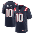Men's New England Patriots Drake Maye Nike Navy  Player Game Jersey