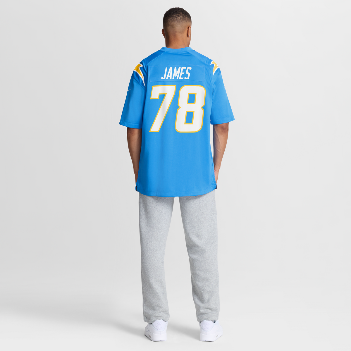 Men's Los Angeles Chargers Andre James Nike  Powder Blue Team Game Jersey