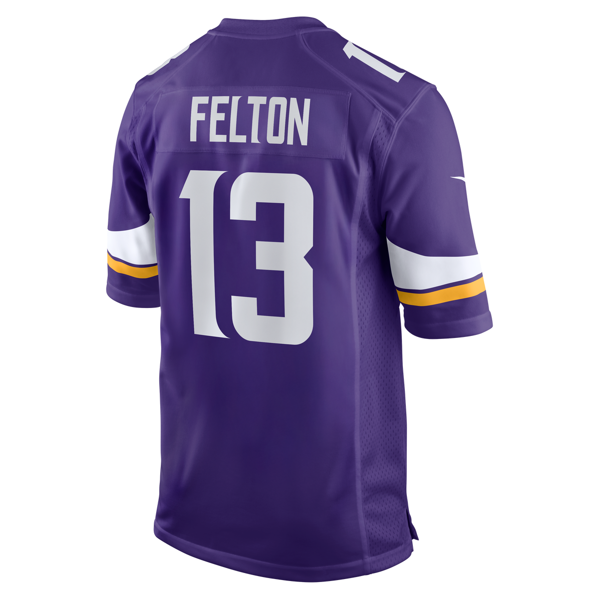 Men's Minnesota Vikings Tai Felton Nike  Purple Team Game Jersey