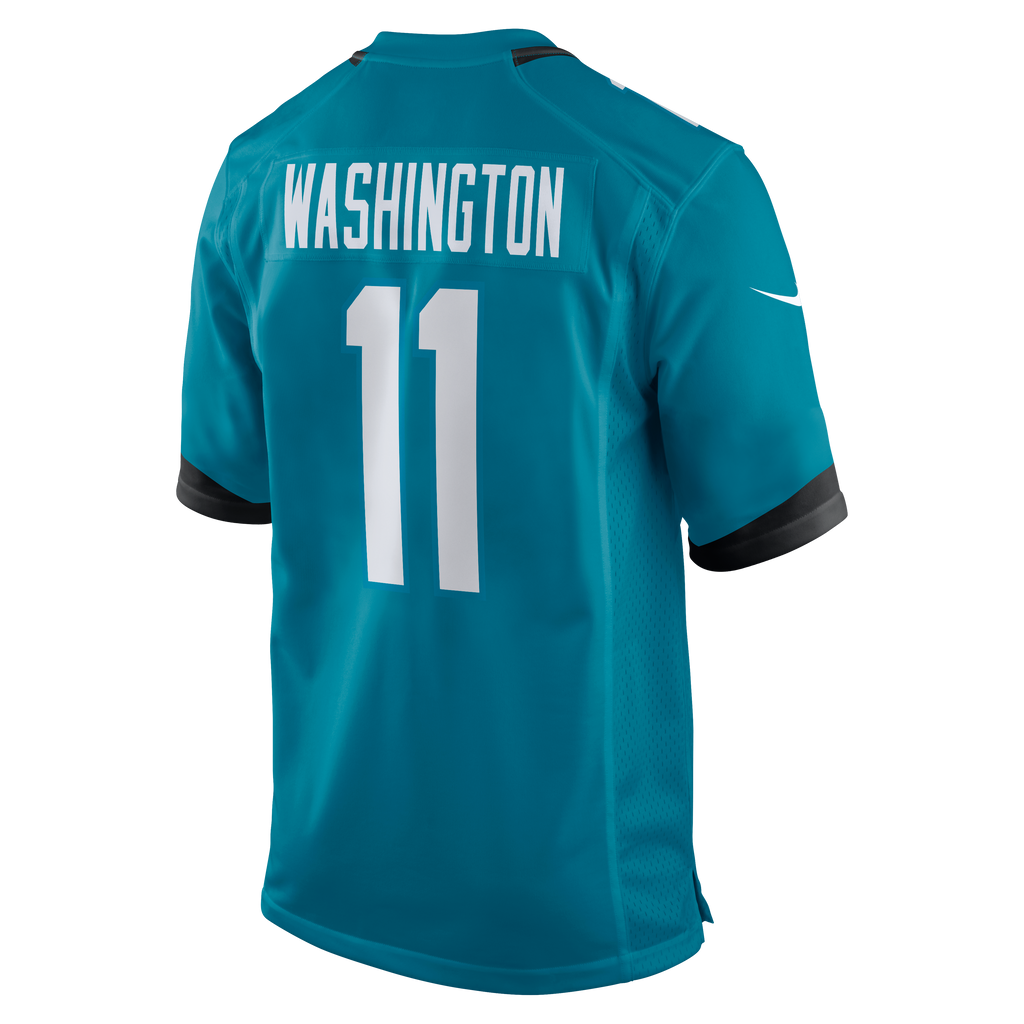 Men's Jacksonville Jaguars Parker Washington Nike  Teal Team Game Jersey