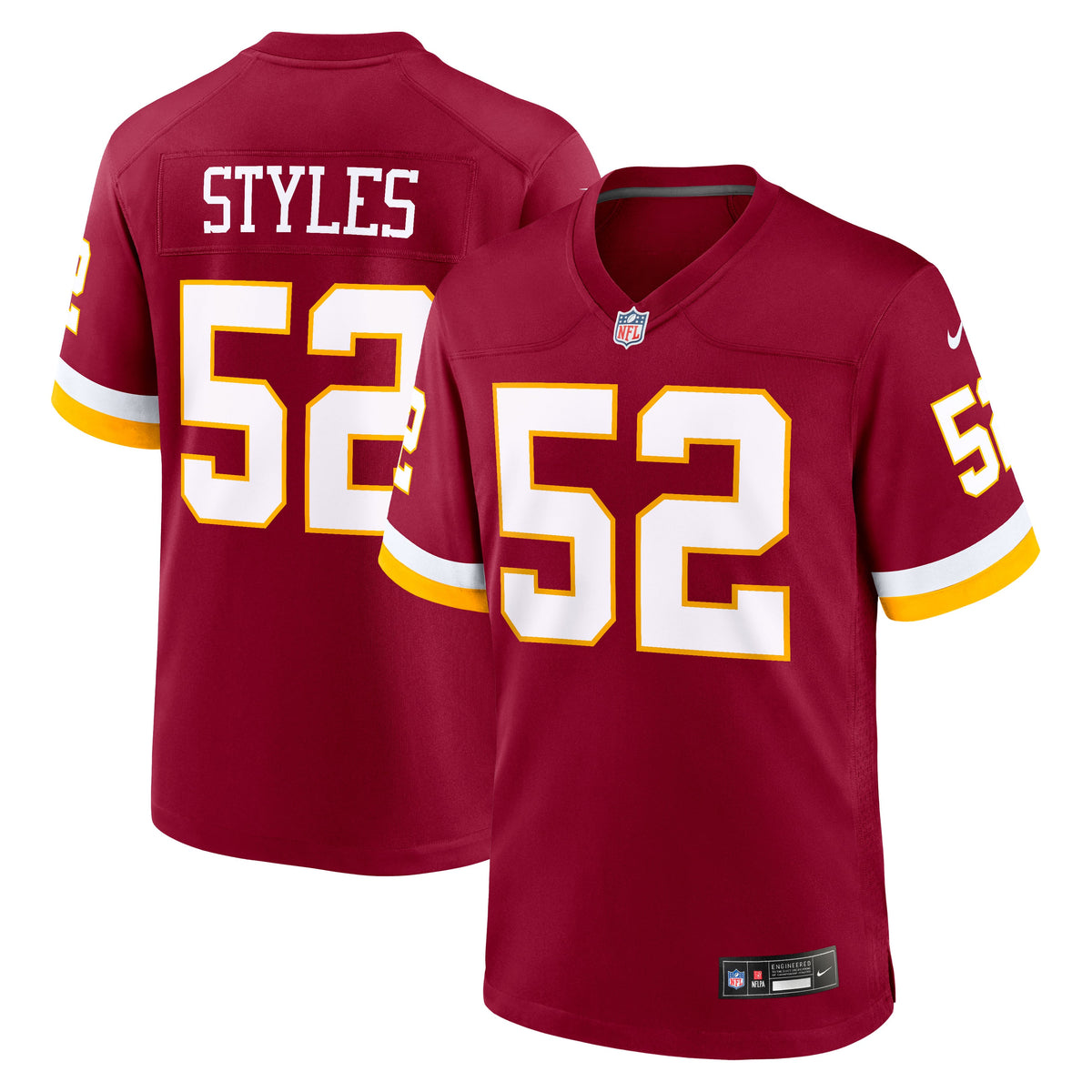 Men's Washington Commanders Sonny Styles Nike White Game Super Bowl Era Jersey