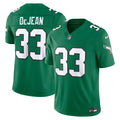 Men's Philadelphia Eagles Cooper DeJean Nike Kelly Green Alternate Vapor F.U.S.E. Stitched Limited Jersey