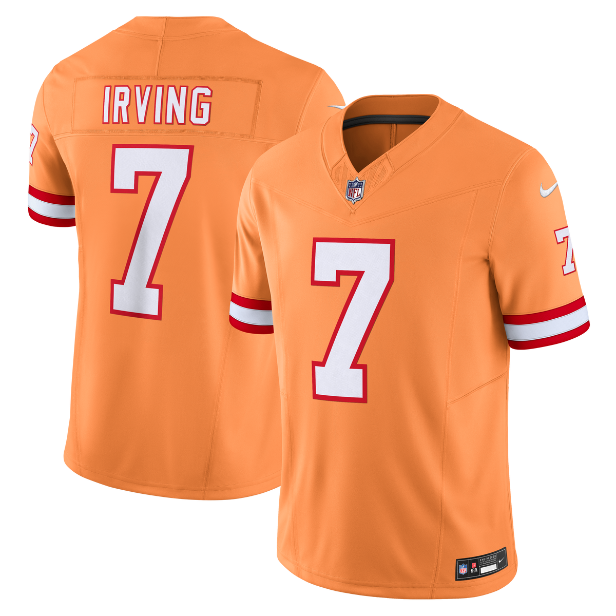 Men's '76 Tampa Bay Buccaneers Bucky Irving Nike White  Vapor F.U.S.E. Player Limited Jersey