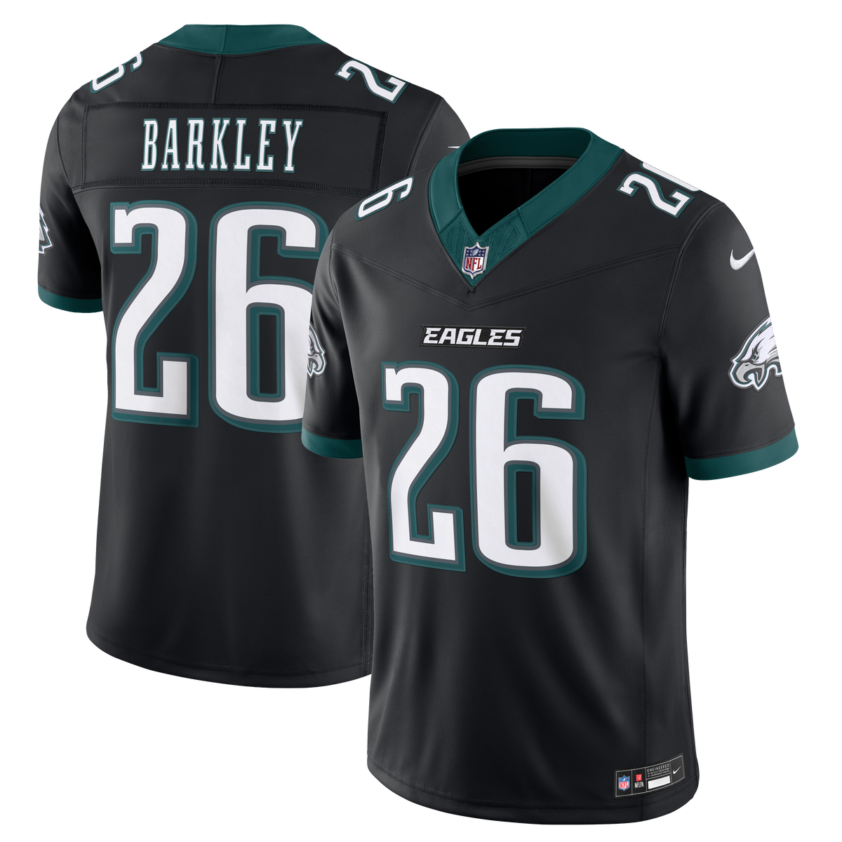 Men's Philadelphia Eagles Saquon Barkley Nike Kelly Green Alternate Vapor F.U.S.E. Stitched Limited Jersey