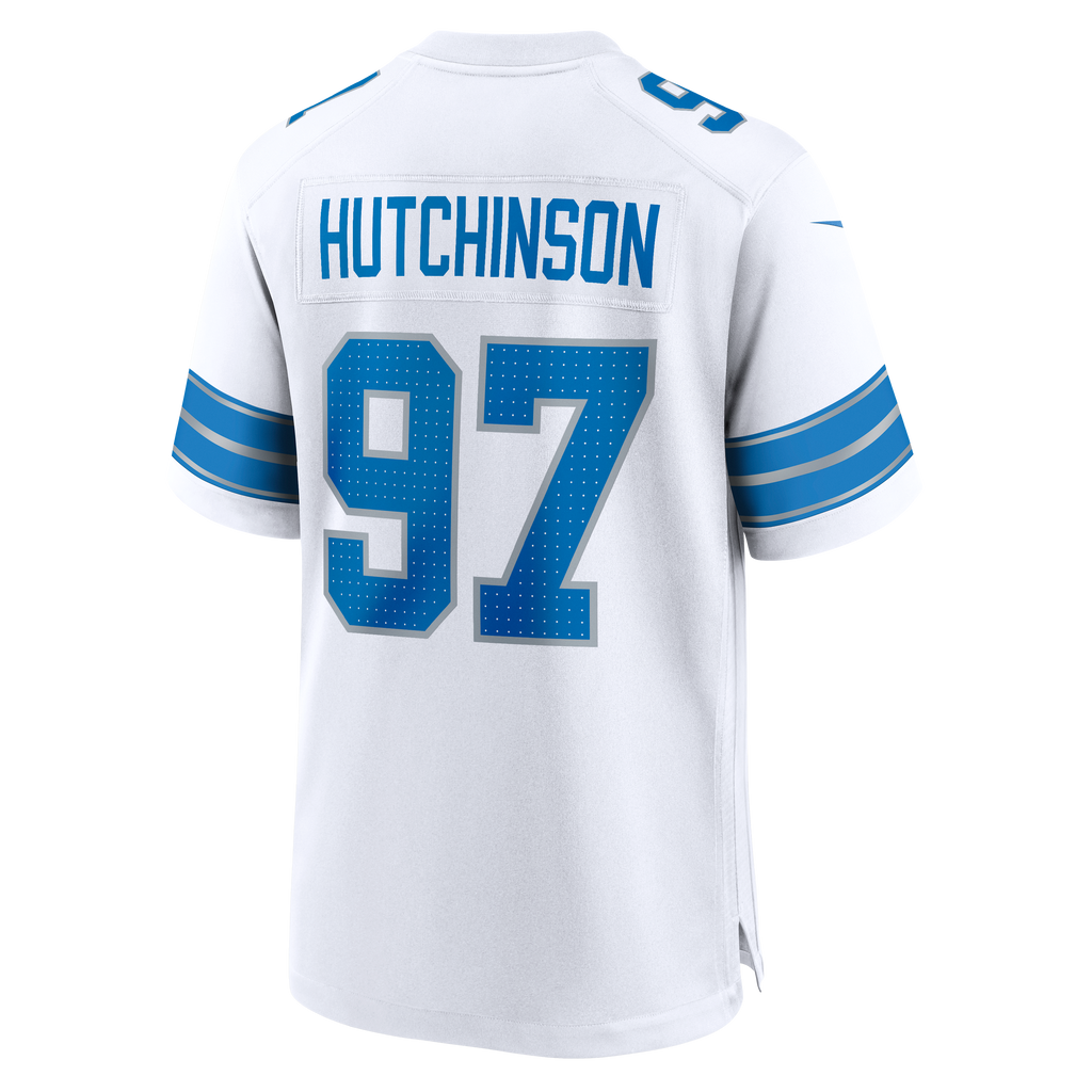 Men's Detroit Lions Aidan Hutchinson Nike Black 2nd Alternate Game Jersey